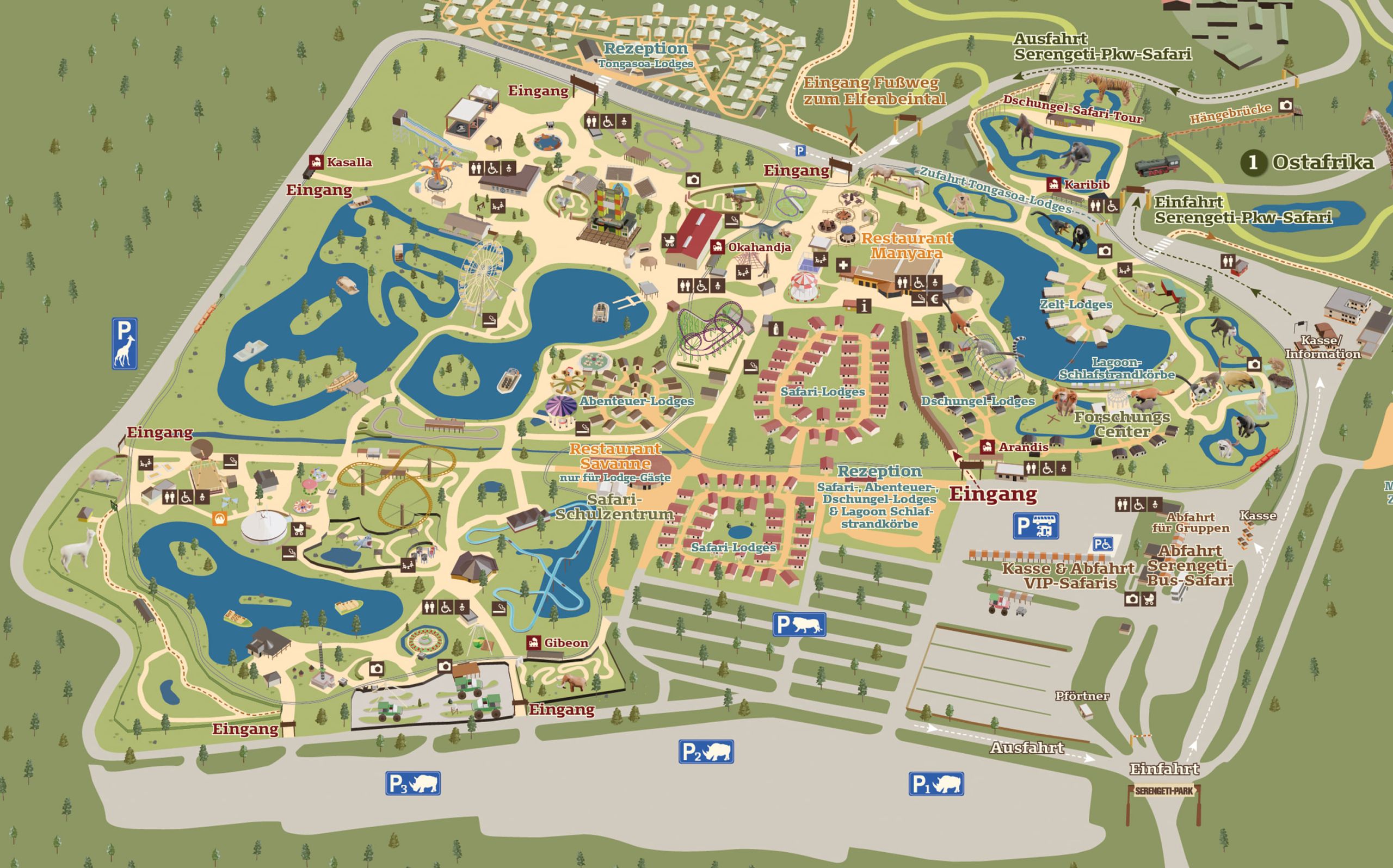 Parkplan Freizeitpark